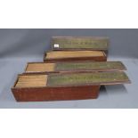 A set of late 19th / early 20th century botanical glass slides, continued with three boxes