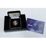 QEII gold proof sovereign, 2003, with Royal Mint presentation box and certificate numbered 07995