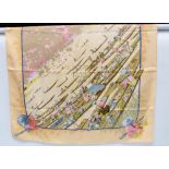 Hermes silk scarf Marche Flottant du Lac Inle, designed by Dimitri Rybaltchenko, signed with 100%