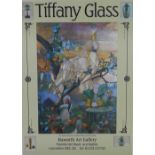 Tifffany Glass poster, 59mx 79cm including frame