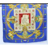 Hermes Silk Scarf, Hommage a Charles Garnier Architecte de L'Opera de Paris, designed and signed