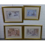 Four William Russell Flint framed prints (4)