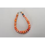 A CORAL NECKLACE WITH EXPERTISE