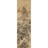 A HANGING SCROLL 'SHAN SHUI' PAINTING, QING