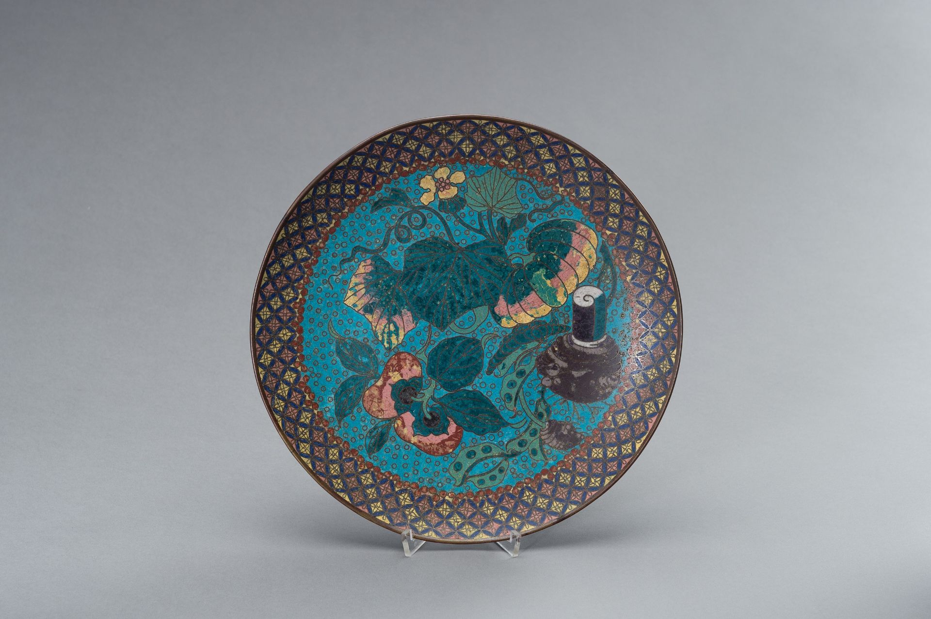 FOUR CLOISONNE DISHES - Image 2 of 13