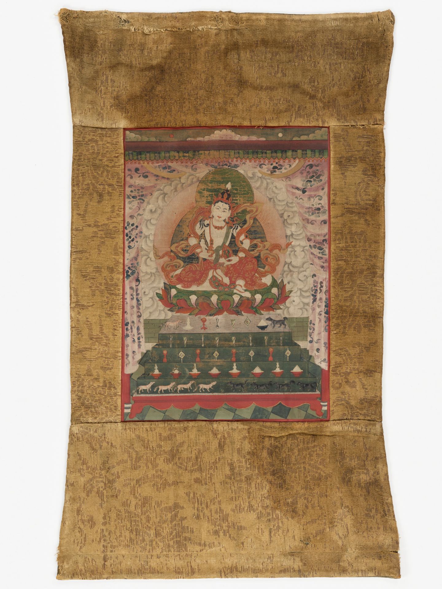 A RARE THANGKA OF LAKSHMI - Image 2 of 6