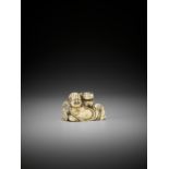 YOSHINAO: AN IVORY NETSUKE OF GAMA SENNIN