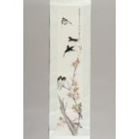 A SCROLL OF SWALLOWS AND CHERRY BLOSSOMS, AFTER REN BONIAN