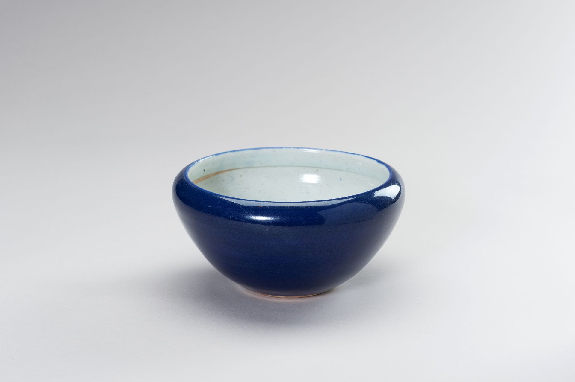 A SACRIFICIAL-BLUE GLAZED PORCELAIN BOWL