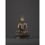 A BRONZE BUDDHA SHAKYMUNI