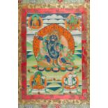 A THANGKA DEPICTING VAJRAPANI