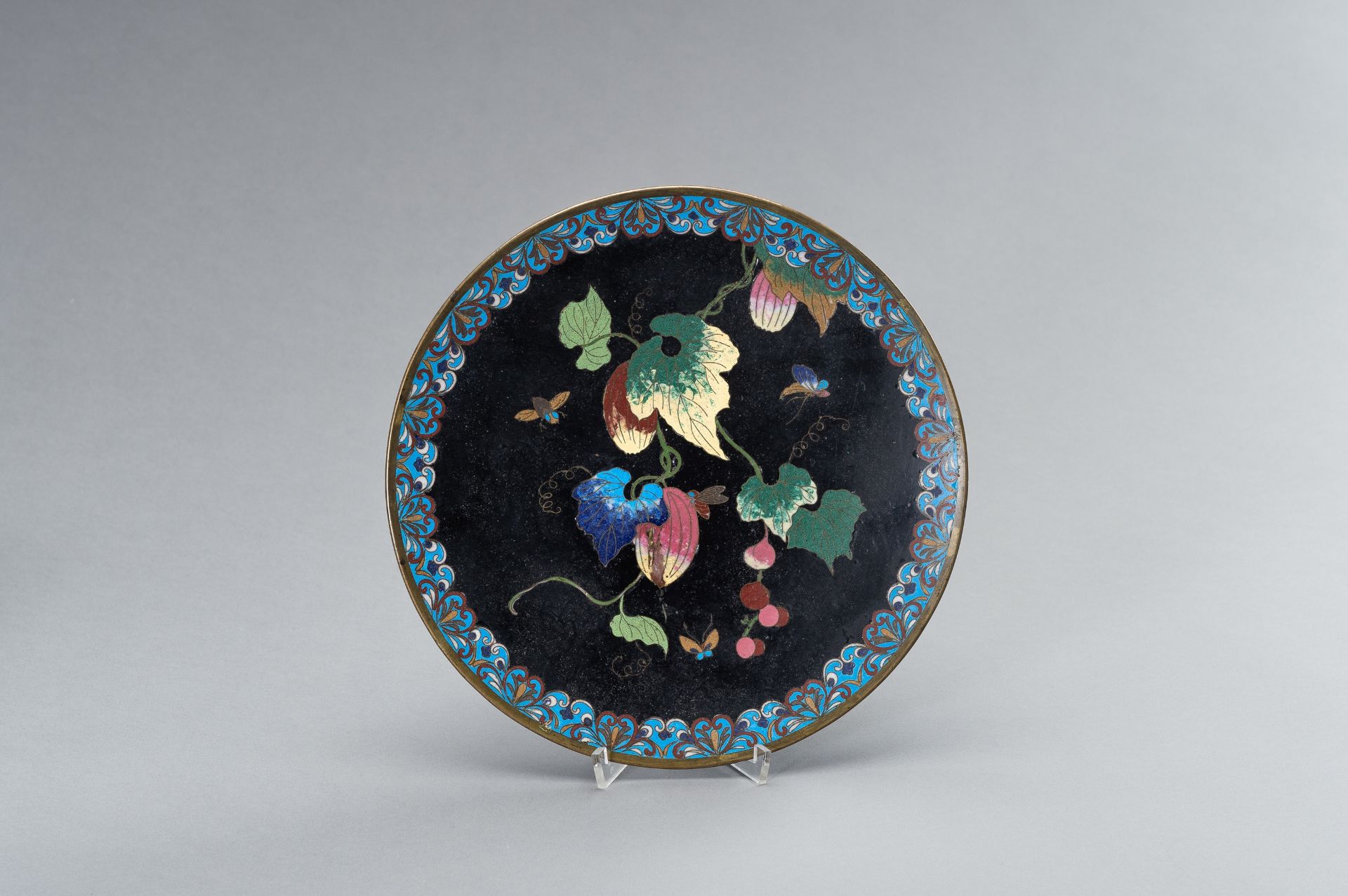 FOUR CLOISONNE DISHES - Image 8 of 13