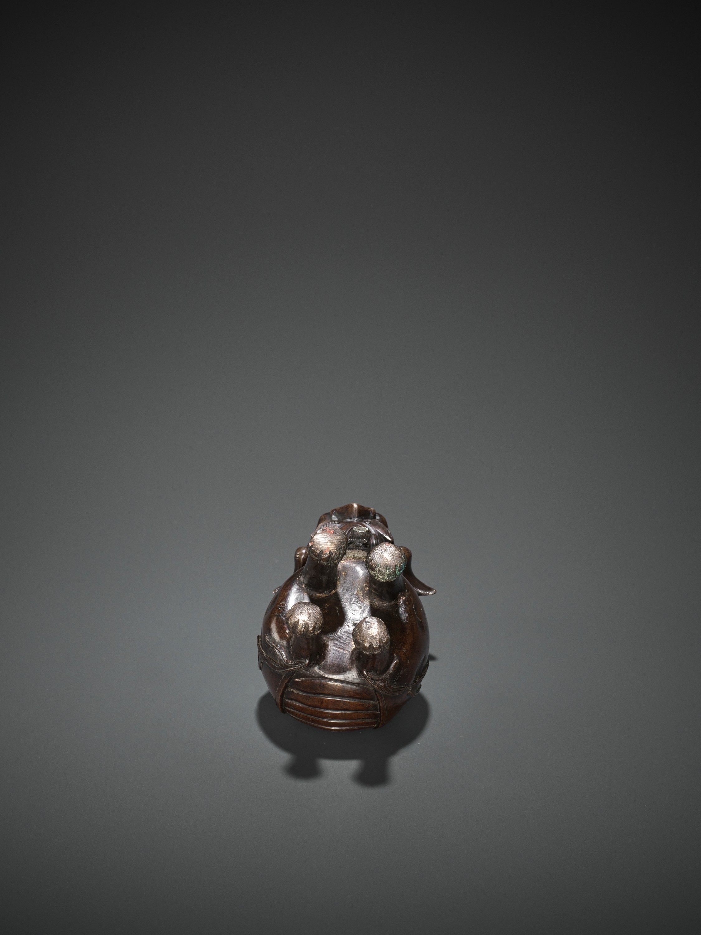 A BRONZE LUDUAN-FORM CENSER AND COVER, 17TH CENTURY - Image 9 of 9