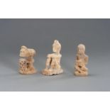 THREE TRIBAL FISHBONE FIGURES