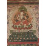 A RARE THANGKA OF LAKSHMI