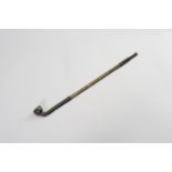 A RARE EXTENDABLE BRONZE OPIUM PIPE, XIANFENG MARK AND PERIOD