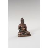 A HEAVY COPPER BRONZE FIGURE OF BUDDHA AMITABHA