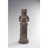 AN IMPORTANT MAJAPAHIT TERRACOTTA STATUE OF A LADY