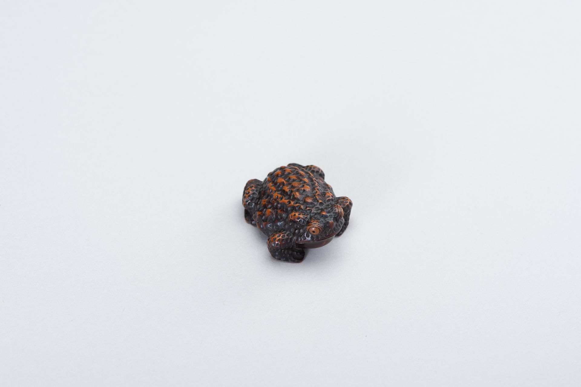 SHIGETADA: A WOOD NETSUKE OF A TOAD - Bild 10 aus 14