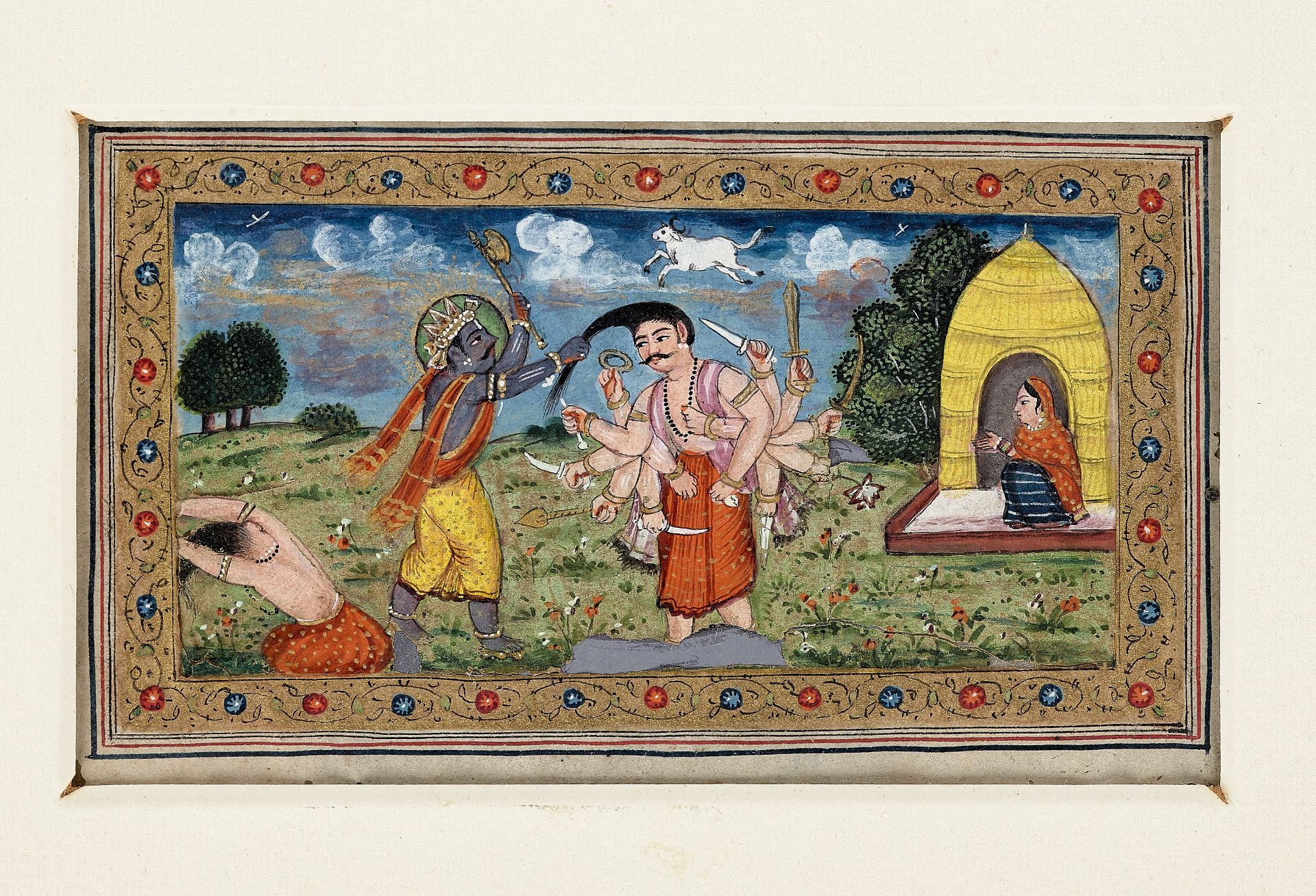 A RARE GROUP OF 27 FOLIOS FROM A MANUSCRIPT, KASHMIR 18TH CENTURY - Image 10 of 15