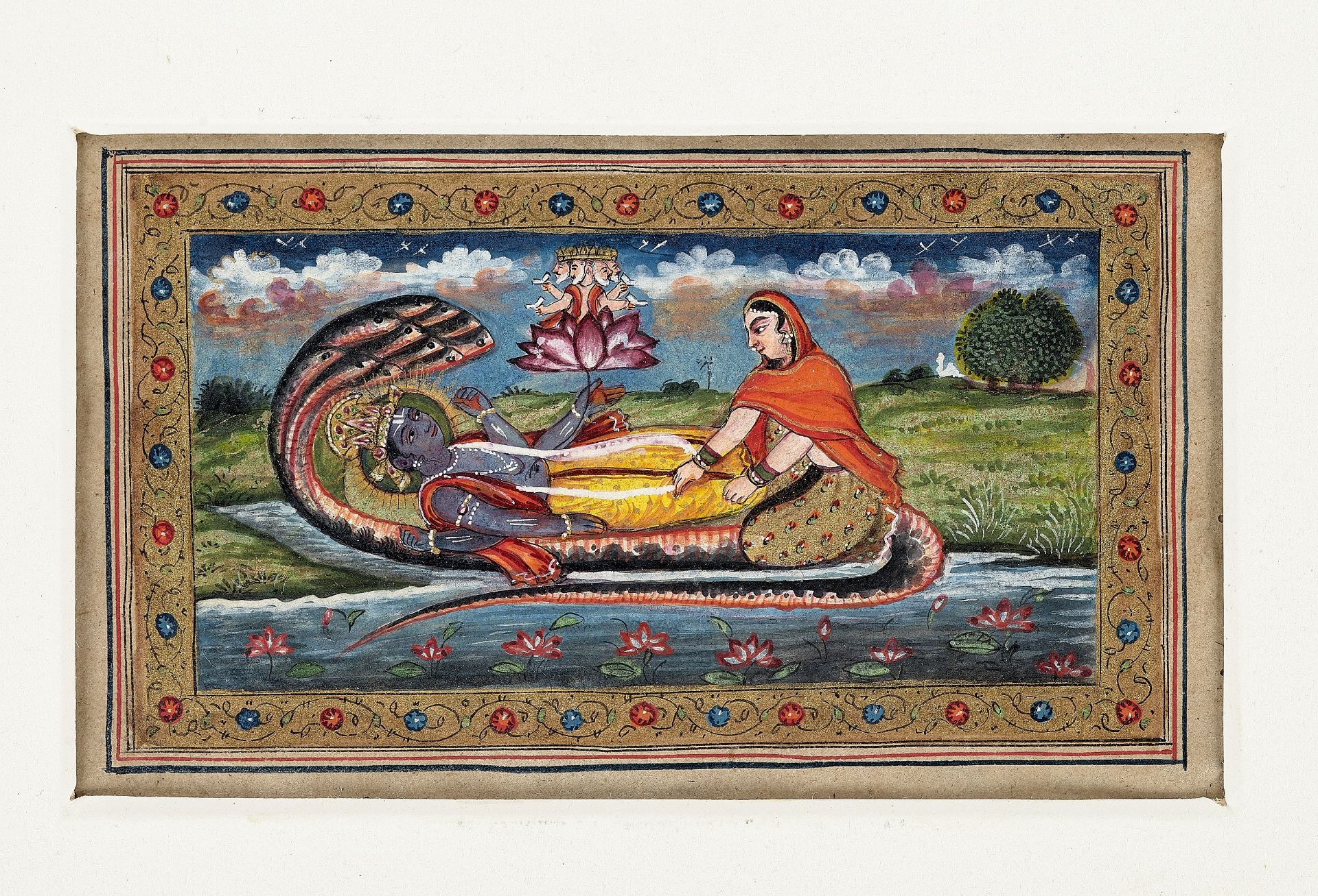 A RARE GROUP OF 27 FOLIOS FROM A MANUSCRIPT, KASHMIR 18TH CENTURY - Image 7 of 15