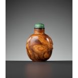 A ROOT AMBER SNUFF BOTTLE, 1750-1850