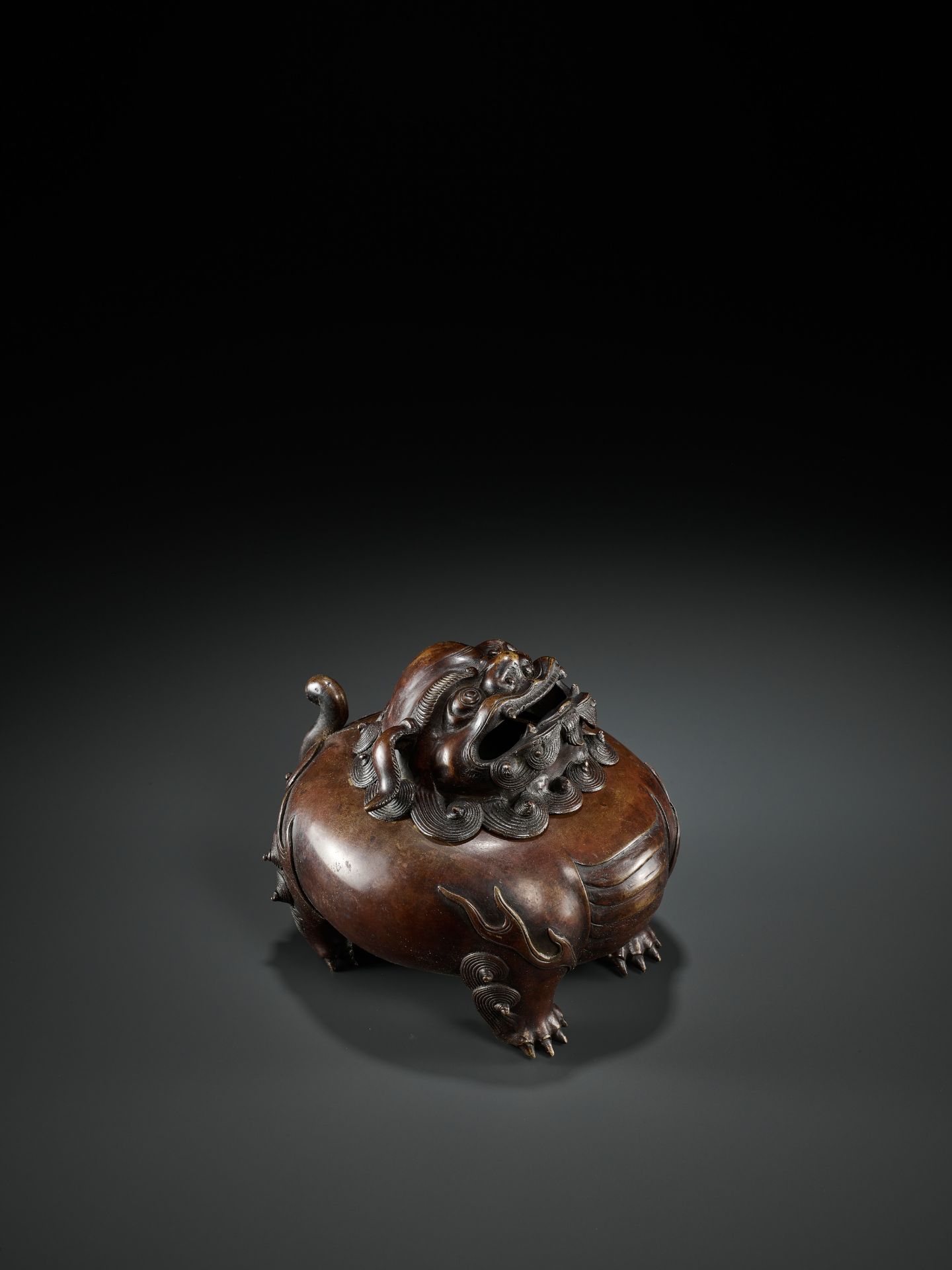 A BRONZE 'LUDUAN' CENSER, EARLY QING DYNASTY - Image 7 of 9