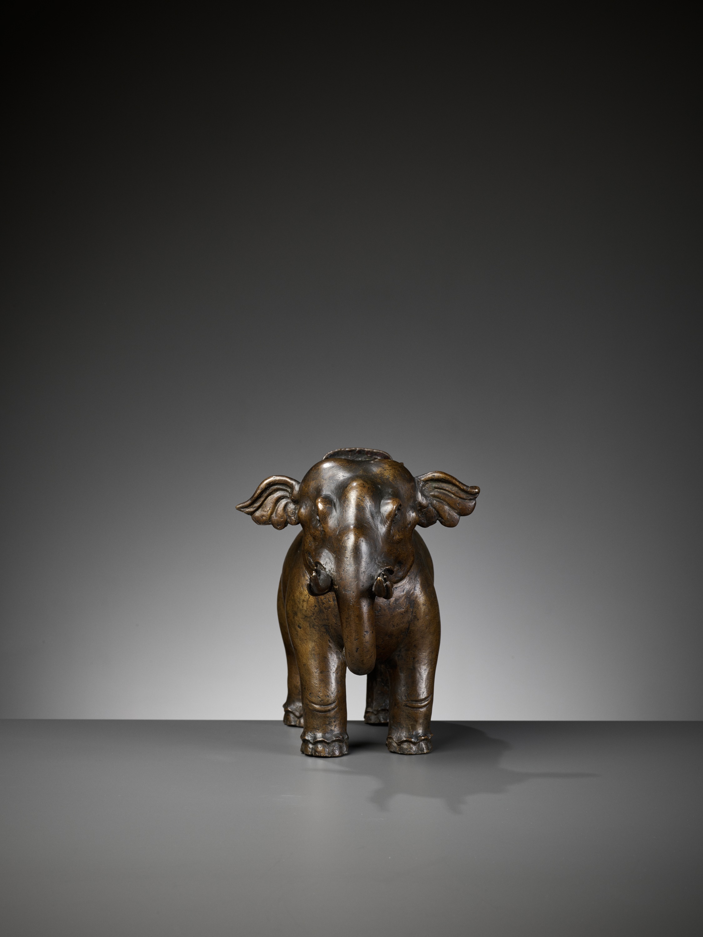 A BRONZE 'PUXIAN' ELEPHANT-FORM CENSER, MING DYNASTY - Image 2 of 12