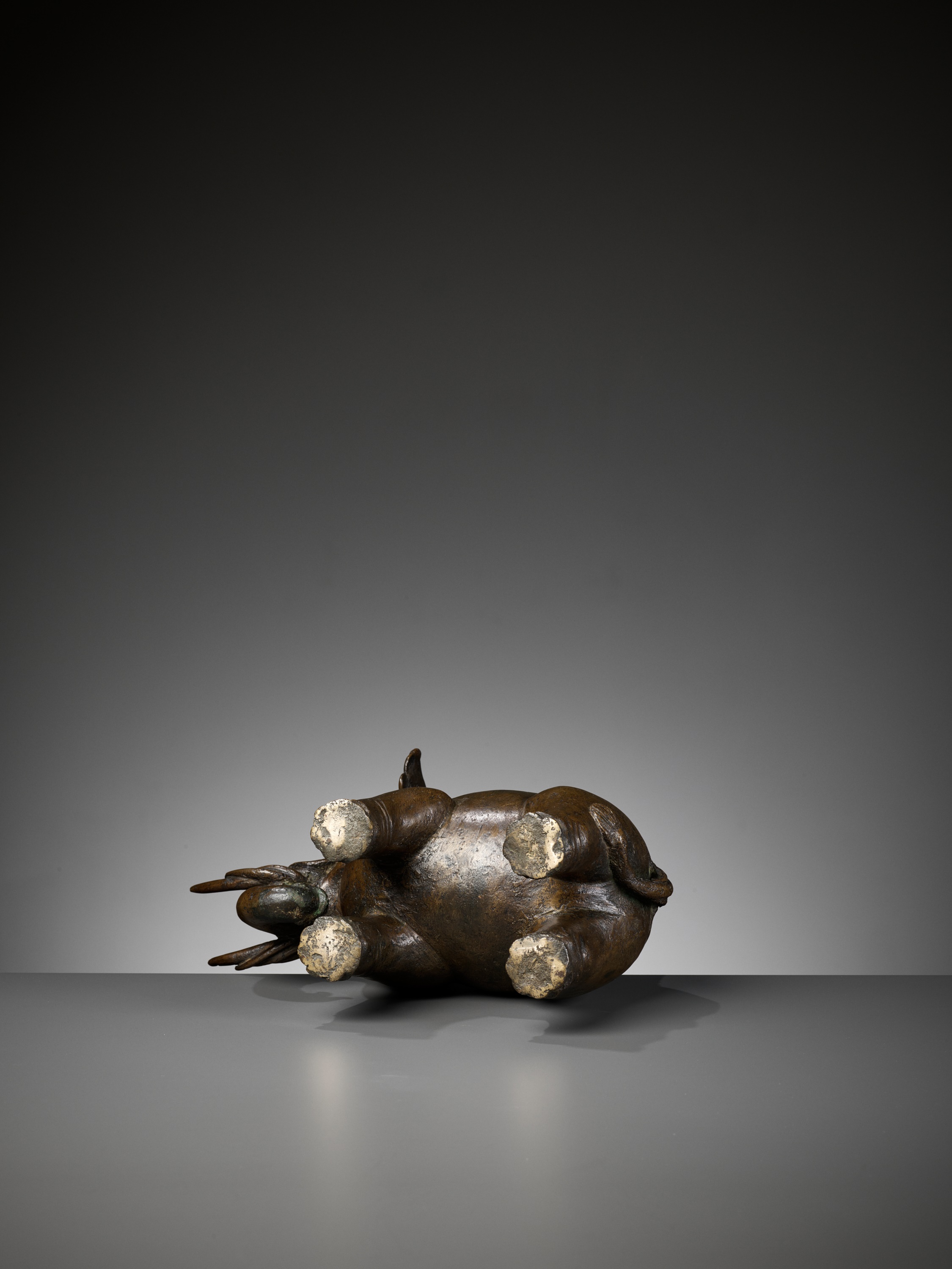 A BRONZE 'PUXIAN' ELEPHANT-FORM CENSER, MING DYNASTY - Image 12 of 12