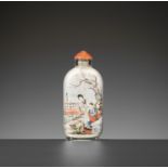 AN INSIDE-PAINTED GLASS SNUFF BOTTLE, BY BI RONGJIU