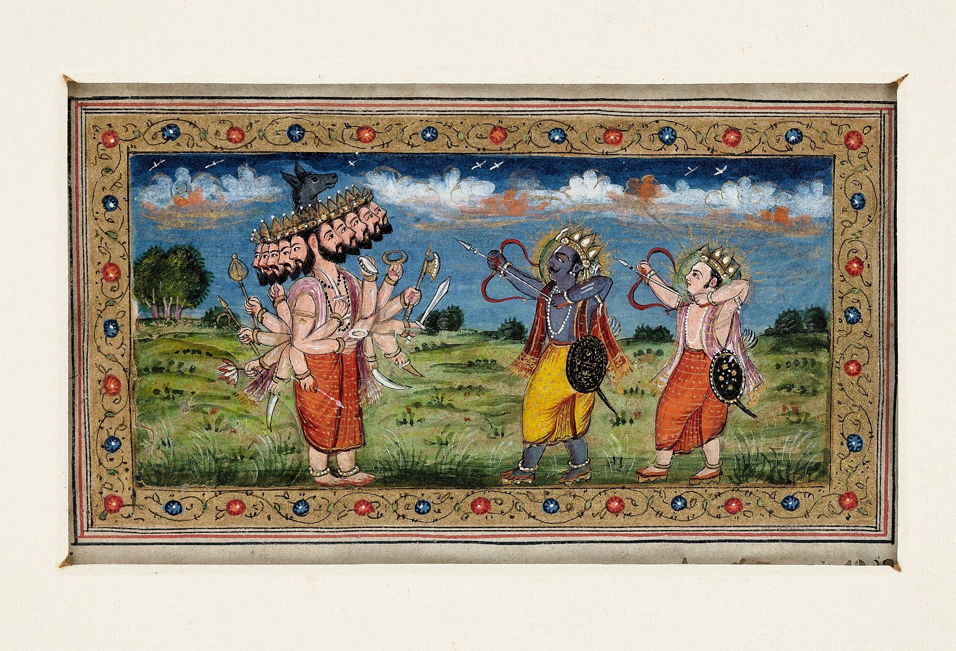 A RARE GROUP OF 27 FOLIOS FROM A MANUSCRIPT, KASHMIR 18TH CENTURY - Image 9 of 15