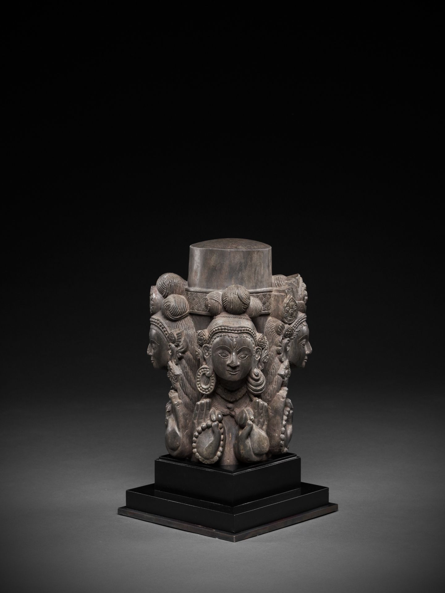 A CARVED STONE LINGA, NEPAL, 16TH-17TH CENTURY - Bild 13 aus 17