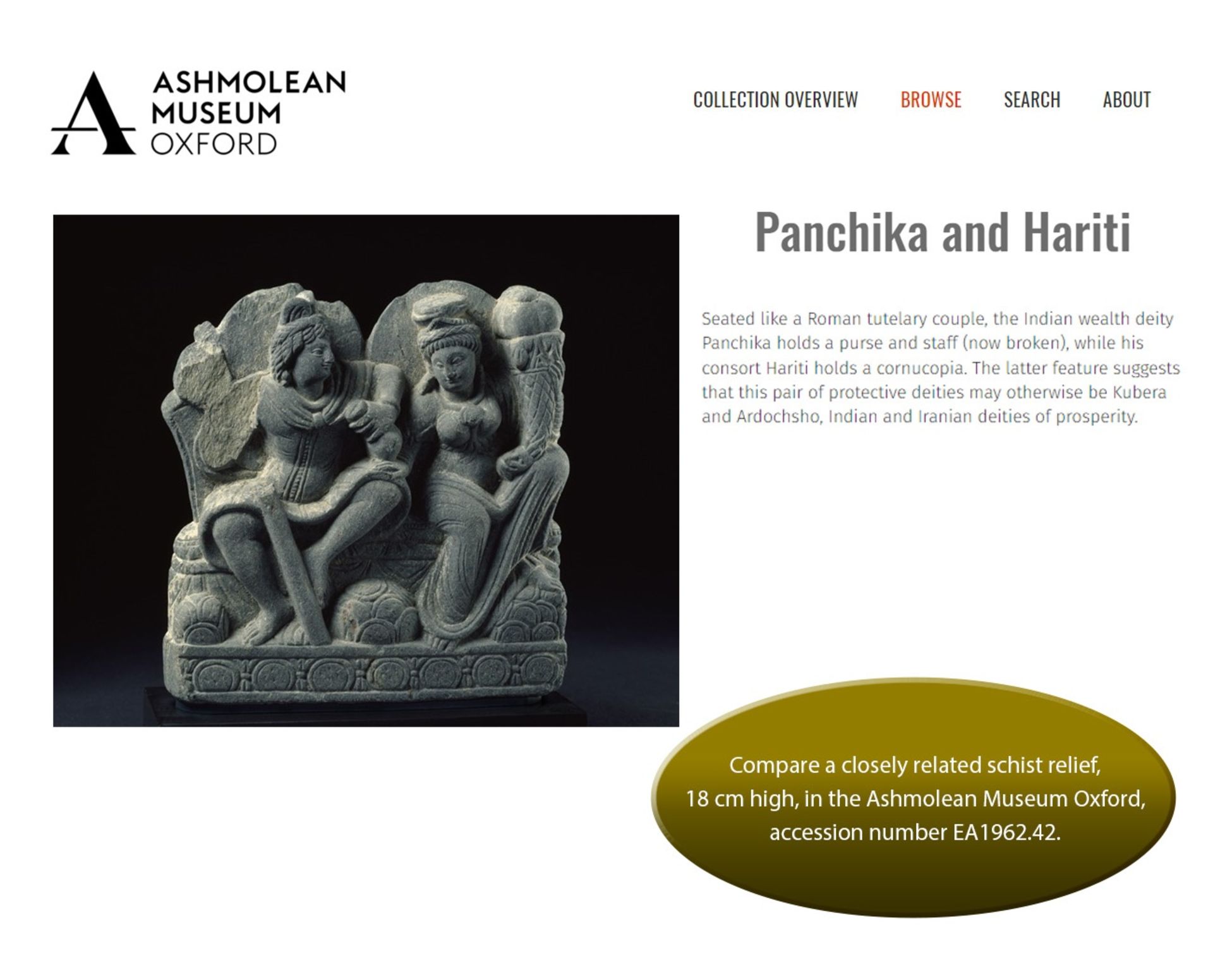 A SCHIST RELIEF DEPICTING HARITI AND PANCHIKA, KUSHAN PERIOD - Bild 6 aus 10