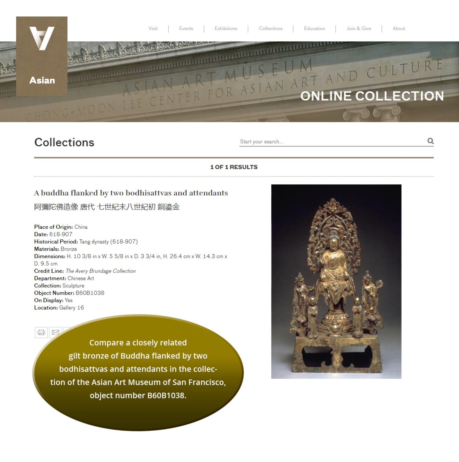 A MAGNIFICENT AND RARE GILT-BRONZE FIGURE OF BUDDHA, TANG DYNASTY - Bild 12 aus 13