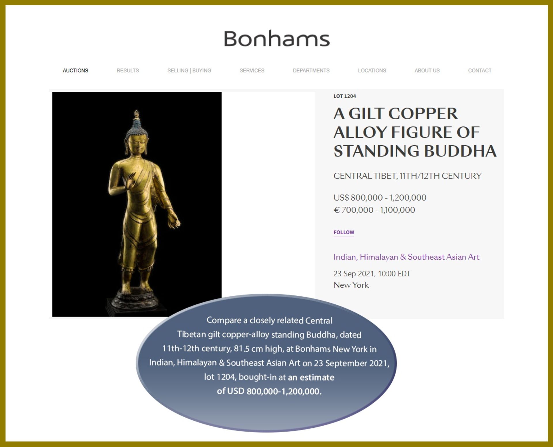 A GILT COPPER ALLOY FIGURE OF BUDDHA, 11TH-12TH CENTURY - Image 3 of 17