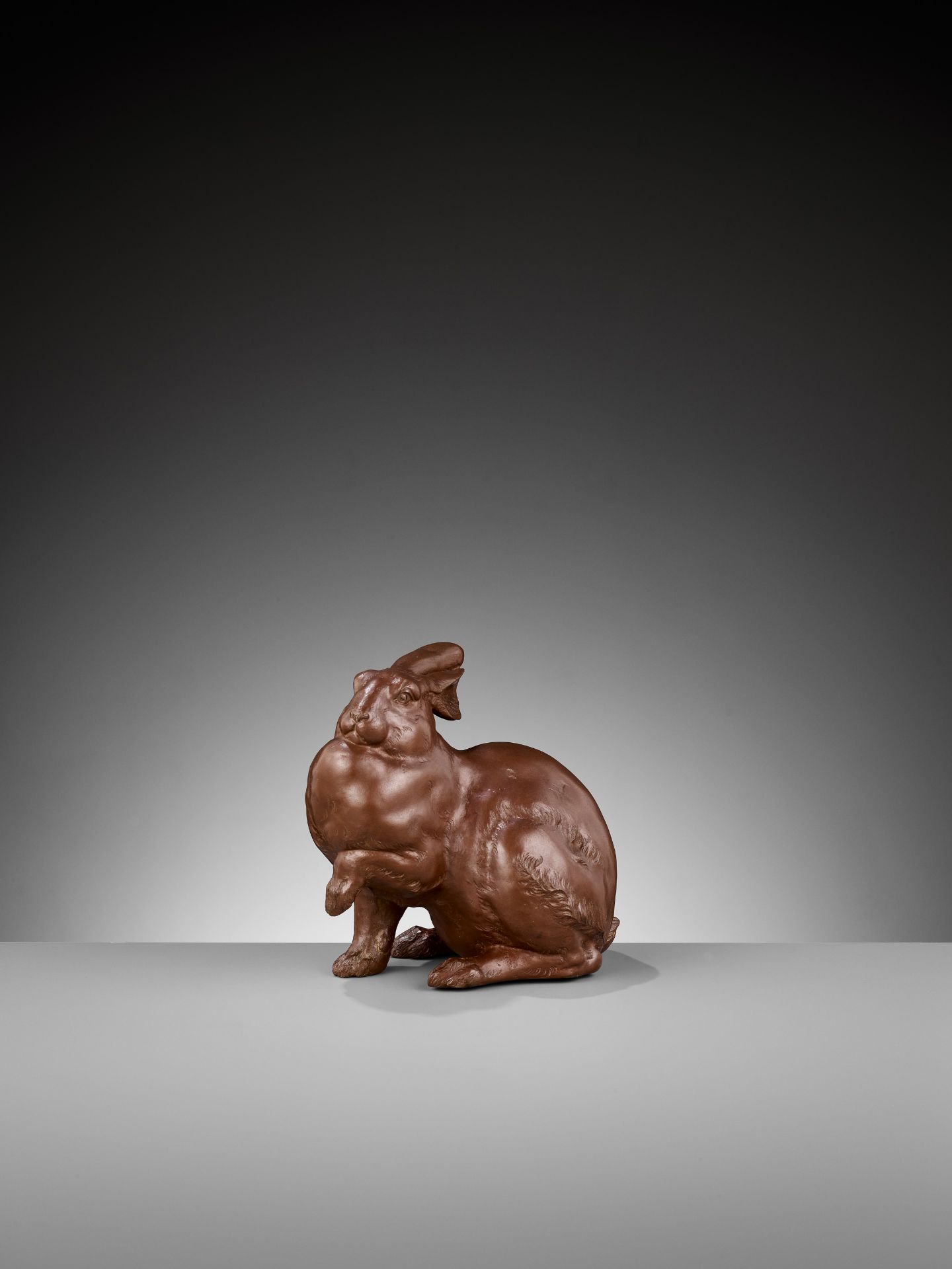 SHIHO: A FINE BRONZE OF A HARE - Bild 9 aus 12