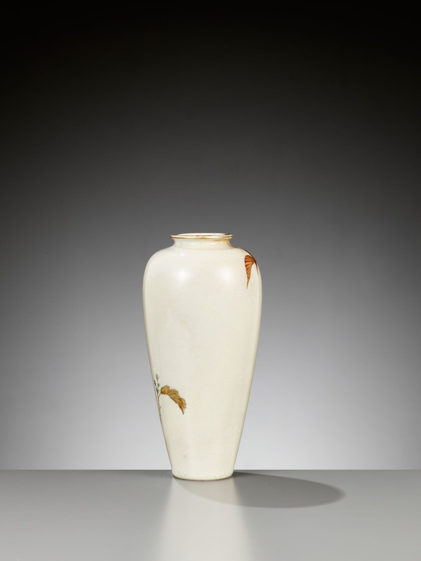 YABU MEIZAN: A SUPERB AND LARGE SATSUMA VASE WITH SPARROW - Image 6 of 10