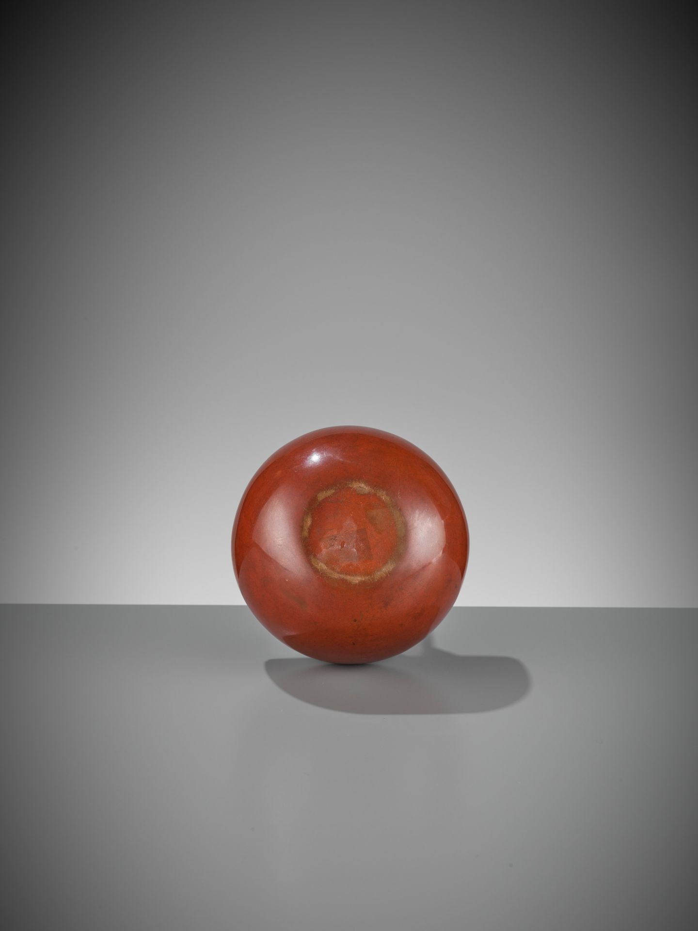 A BRONZE PERSIMMON-FORM INCENSE BOX AND COVER - Image 8 of 9