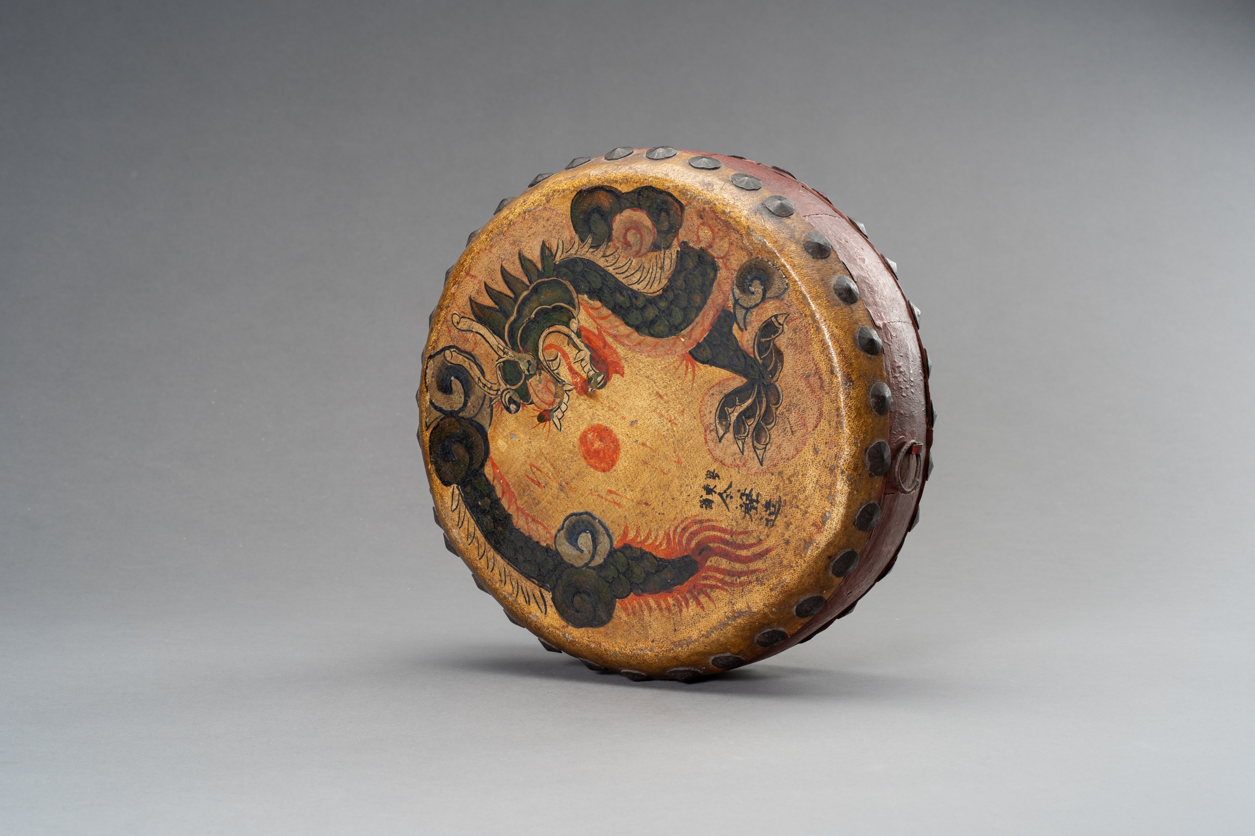 A HAND PAINTED BANGU BEIJING OPERA DRUM - Image 6 of 12