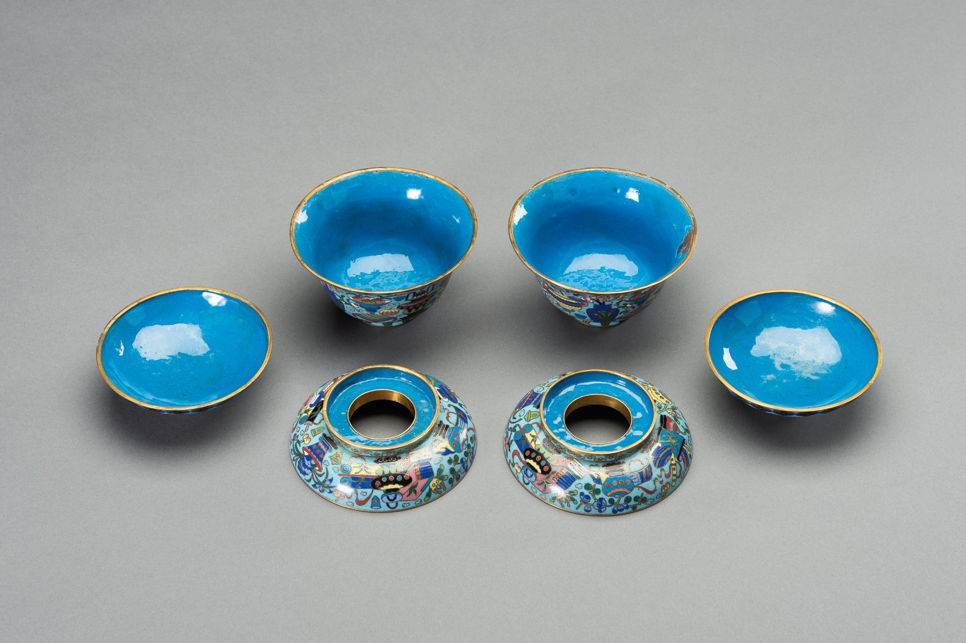 A GROUP OF SIX CLOISONNE VESSELS, 19th CENTURY - Image 6 of 14