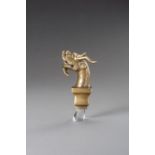 A BRONZE DRAGON HEAD FINIAL, REPUBLIC PERIOD