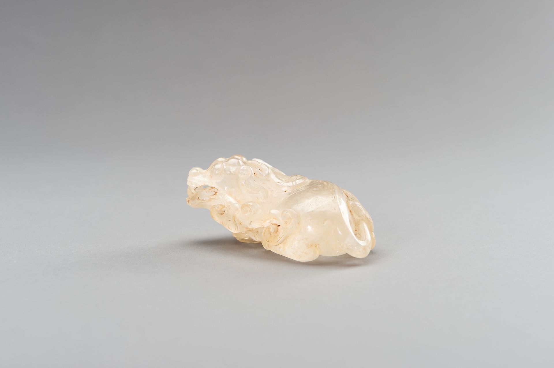 A FINE ROCK CRYSTAL 'BIXIE AND LINGZHI' GROUP, QING DYNASTY - Image 11 of 13