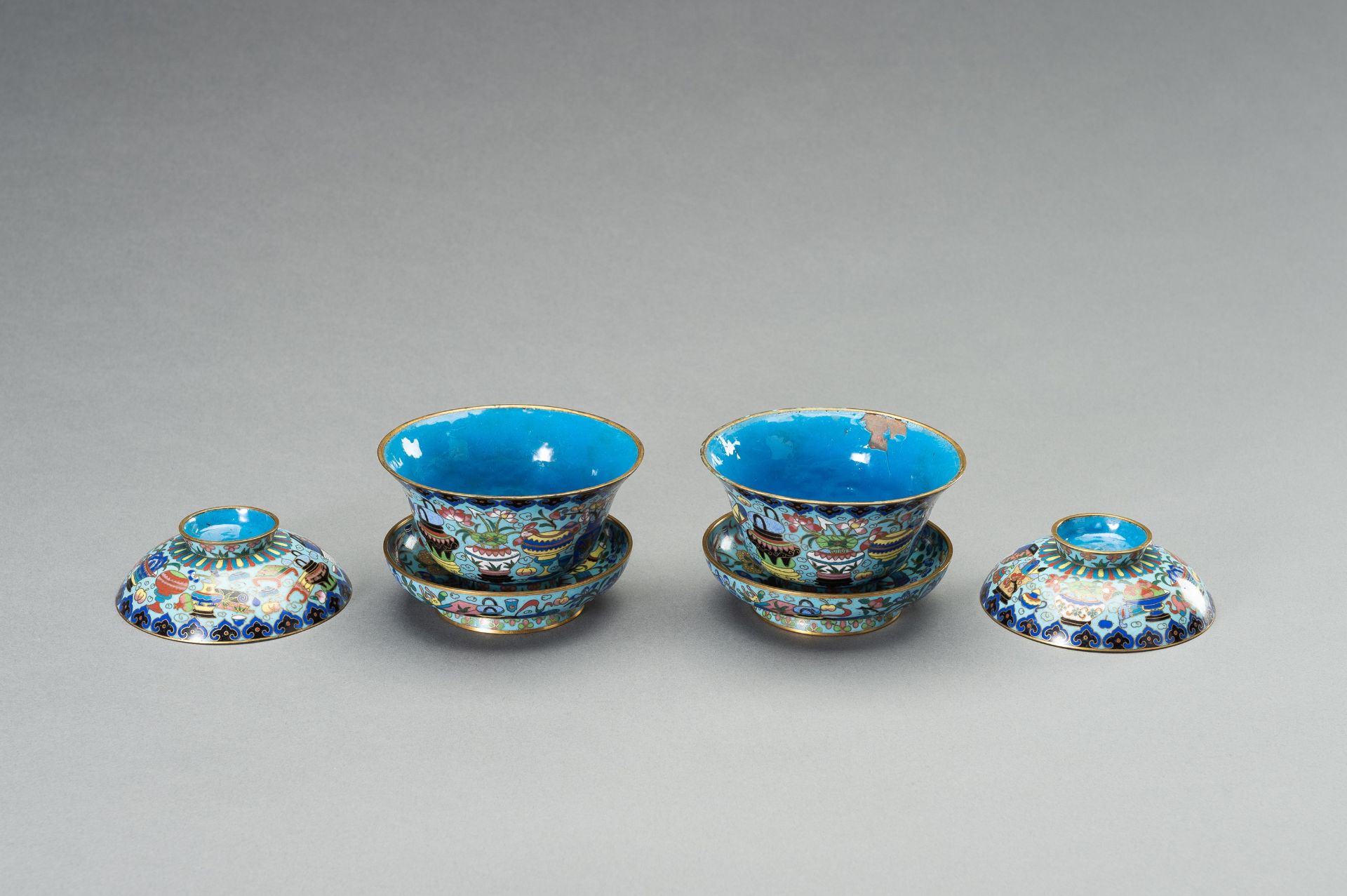 A GROUP OF SIX CLOISONNE VESSELS, 19th CENTURY - Image 5 of 14