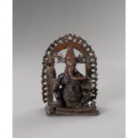 AN INDIAN BRONZE FIGURE OF GANESHA