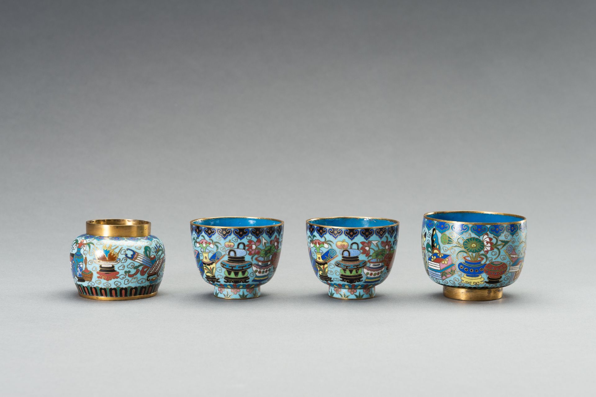 A GROUP OF SIX CLOISONNE VESSELS, 19th CENTURY - Image 7 of 14