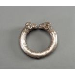 AN ACHAEMENID SILVER RAM-HEADED BRACELET