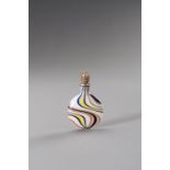 A FRENCH SWIRL GLASS SNUFF BOTTLE, 19TH CENTURY