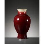 A LANGYAO BALUSTER VASE, QING DYNASTY