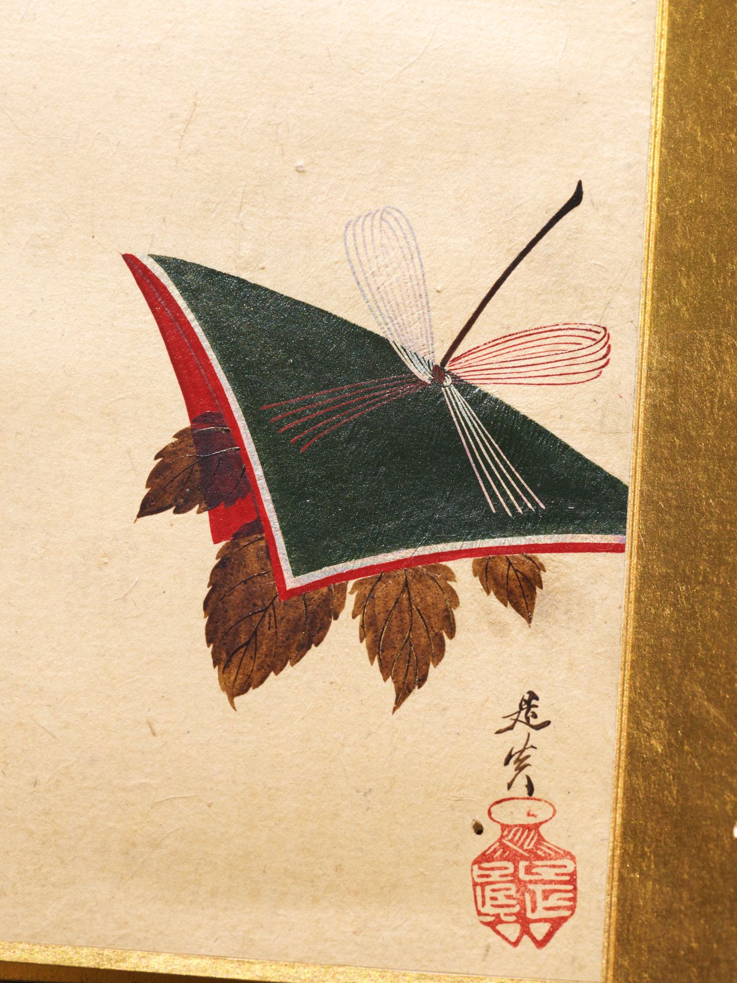SHIBATA ZESHIN: AN IMPORTANT ALBUM OF FIVE LACQUER PAINTINGS DEPICTING THE GOSEKKU - Image 15 of 29