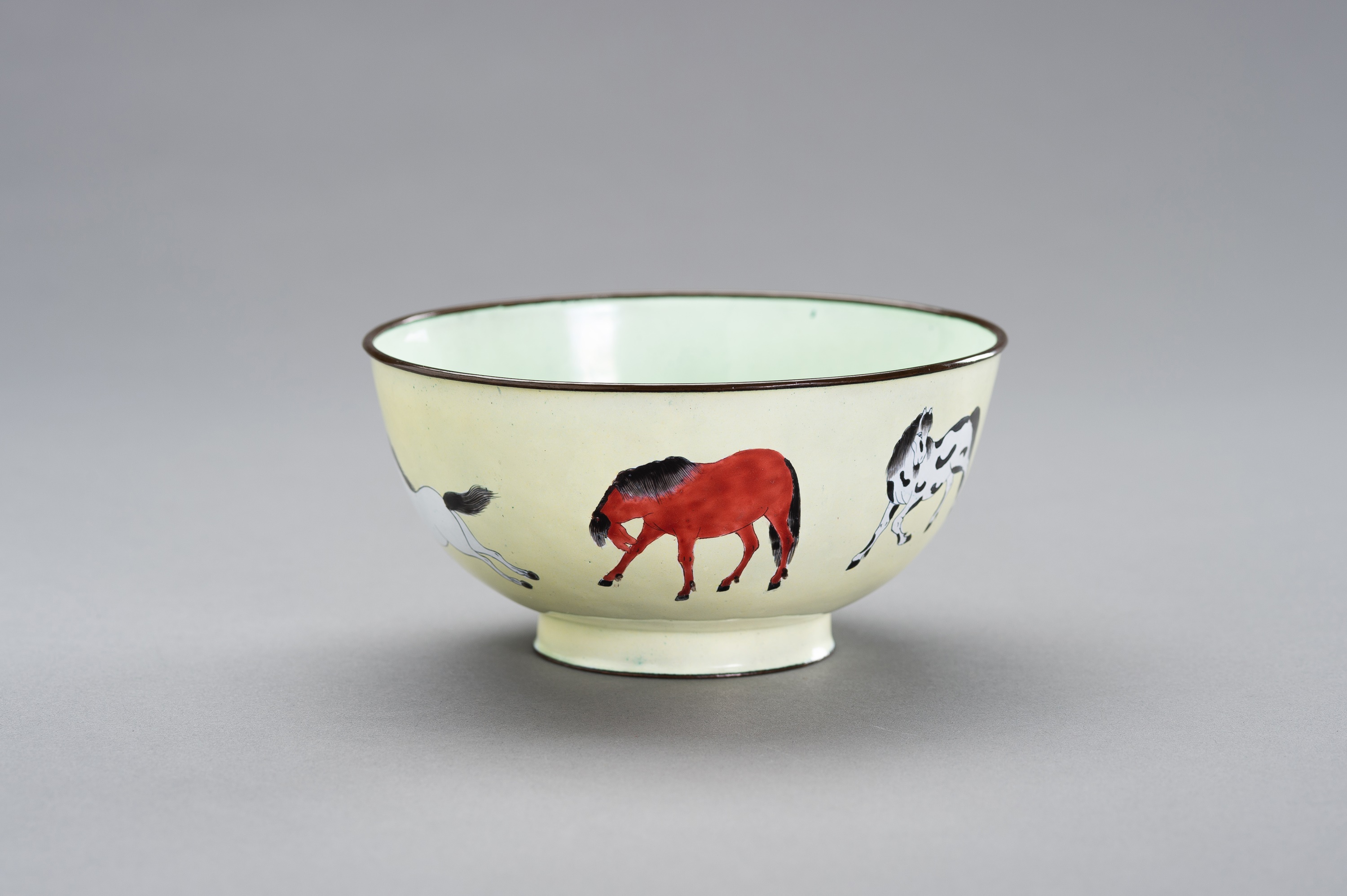 AN ENAMEL ON COPPER 'WANG MU' BOWL - Image 2 of 9